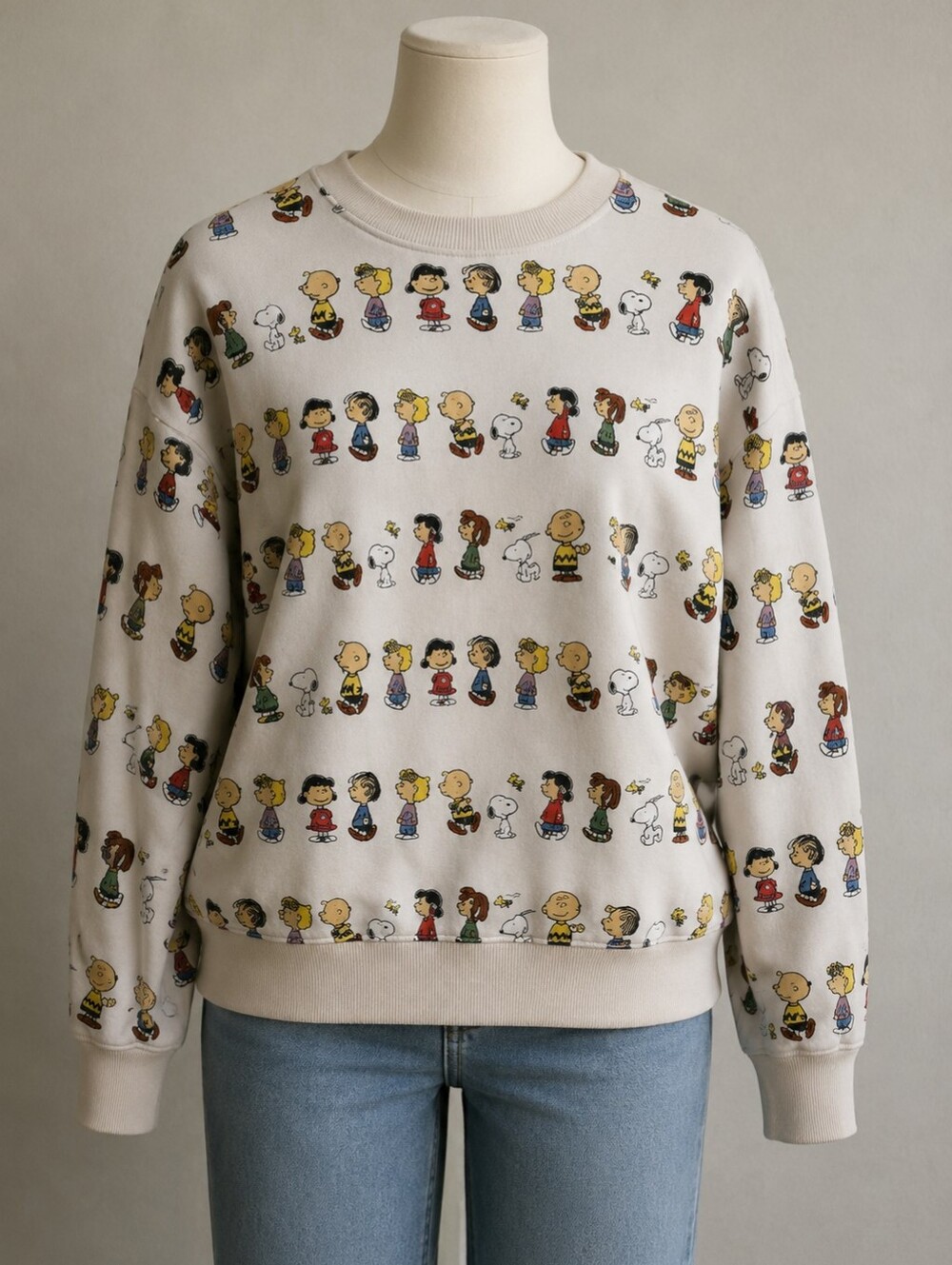 Peanuts Zara White Crewneck Sweatshirt